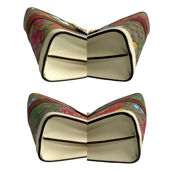 Gucci Ophidia Flora Chain Sherry Line Shoulder Bag Brown - Picture 8 of 11